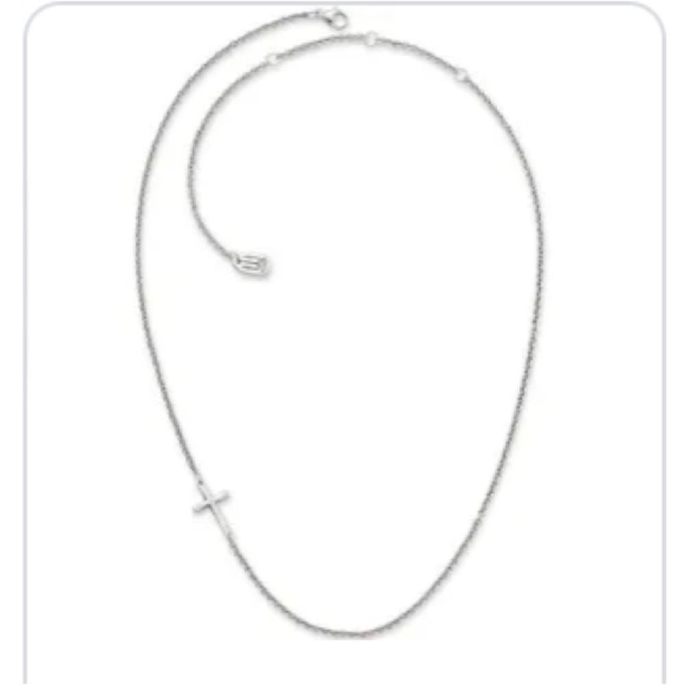 Horizon cross necklace